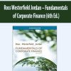 Ross Westerfield Jordan – Fundamentals of Corporate Finance (6th Ed.)