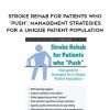 Stroke Rehab for Patients who “Push”: Management Strategies for a Unique Patient Population – Michelle Green