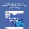 [Audio] EP00 Topical Panel 14 - Patient/Therapist Relationship - Ray Corsini